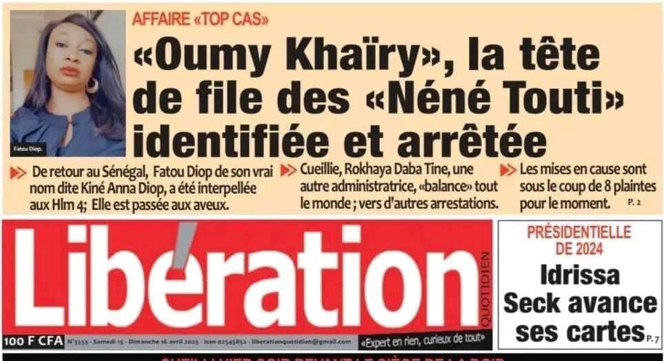 You are currently viewing « Oumou Khaïry », la tête de file du groupe « Top cas » arrêtée