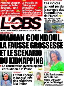 Read more about the article Une des quotidiens du jeudi 17 août 2023
