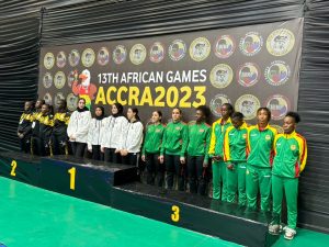 Lire la suite à propos de l’article Jeux africains – Karaté : les filles médaillées d’argent par équipe