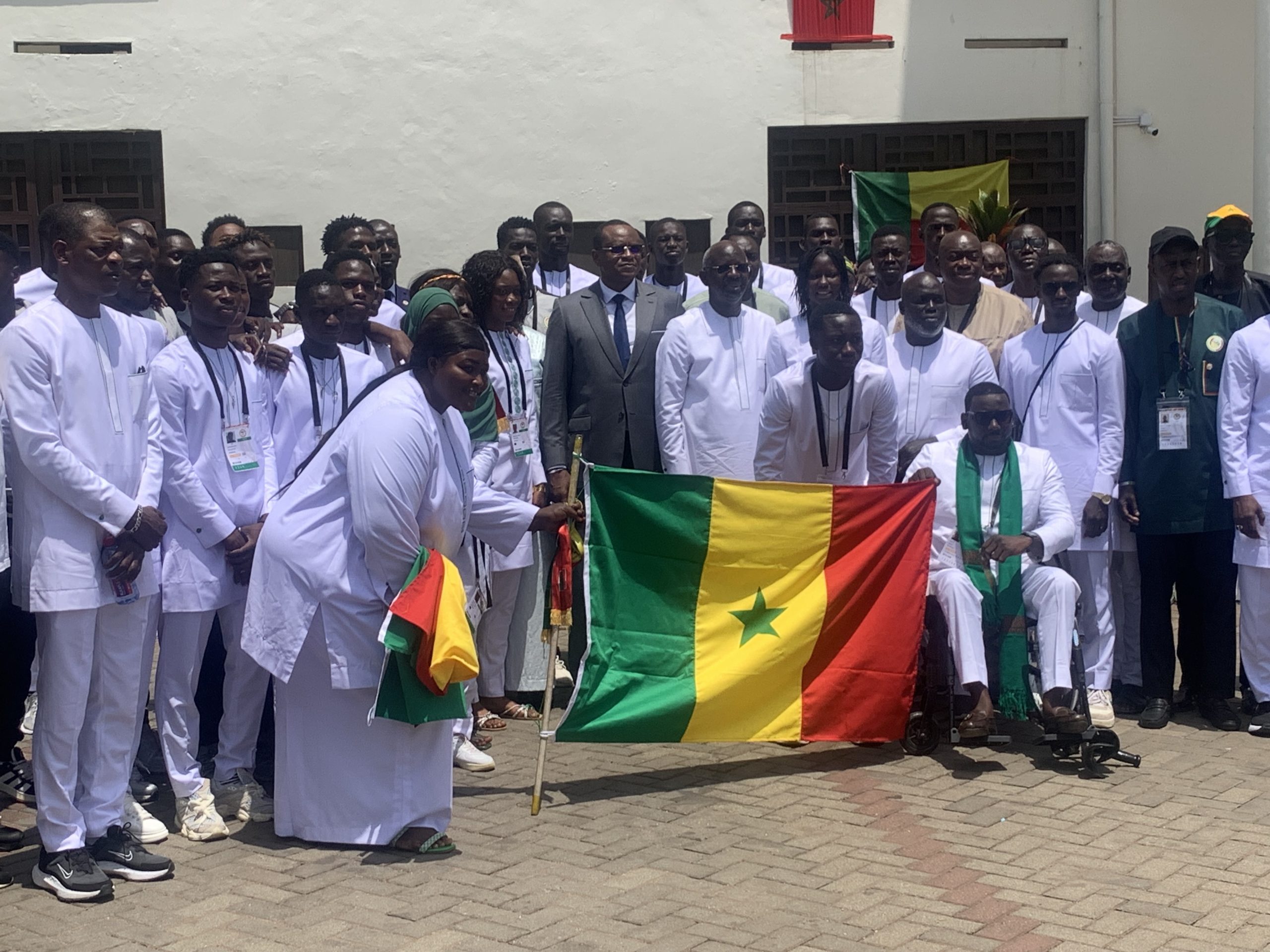 You are currently viewing Jeux africains – Remise de drapeau aux athlètes : le ministre Lat Diop appelle à faire mieux que « Rabat »