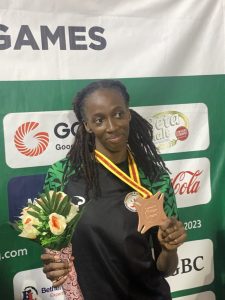 Lire la suite à propos de l’article Championnat d’Afrique d’athlétisme : Saly Sarr médaillée d’or du triple saut